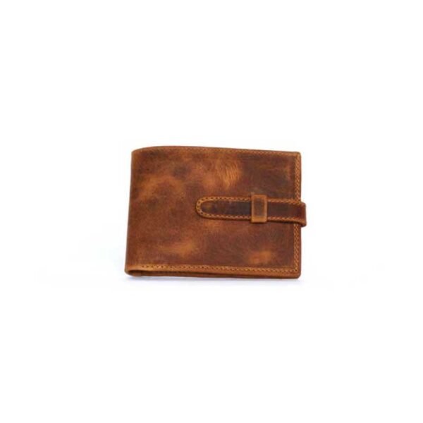 Billetera PIKUM con pasador Café rústico